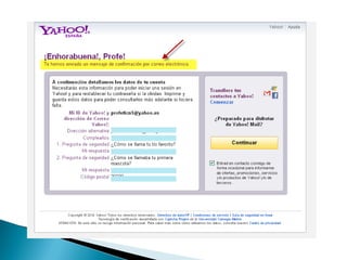 Tutorial correo yahoo | PDF