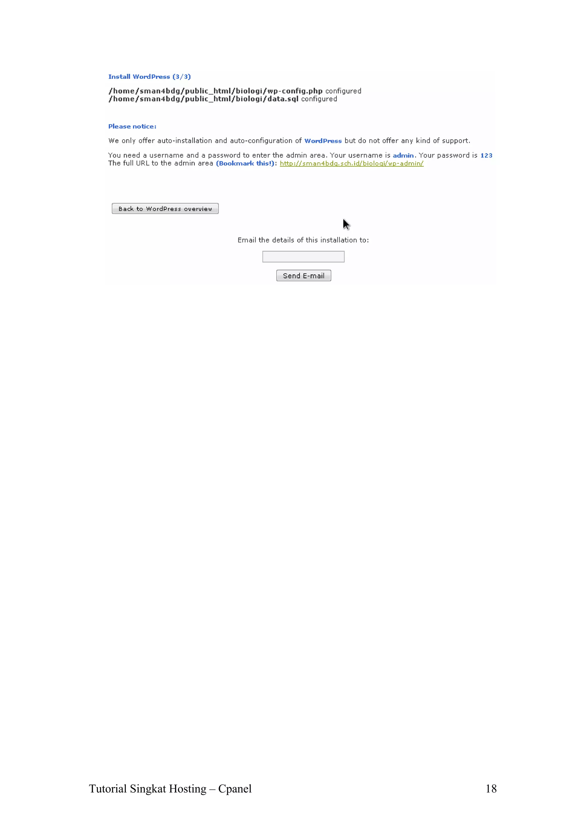 Tutorial Singkat Hosting – Cpanel

18

 
