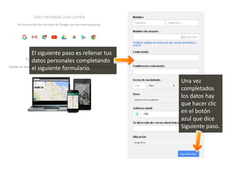 Tutorial crear cuenta en gmail | PDF