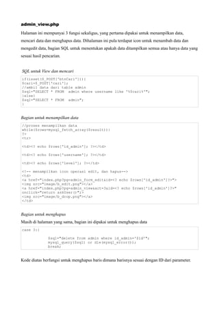 Tutorial crud PHP | PDF
