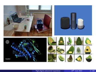 High-degree polynomial expansions 20th
June 2022 3 / 100
 