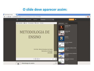 Tutorial da plataforma da unieubra para professores