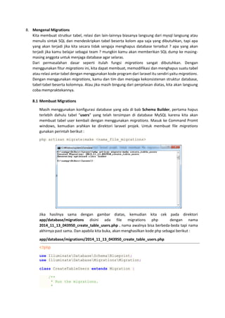 Hapus Sql Tutorial dasar laravel 4 | PDF