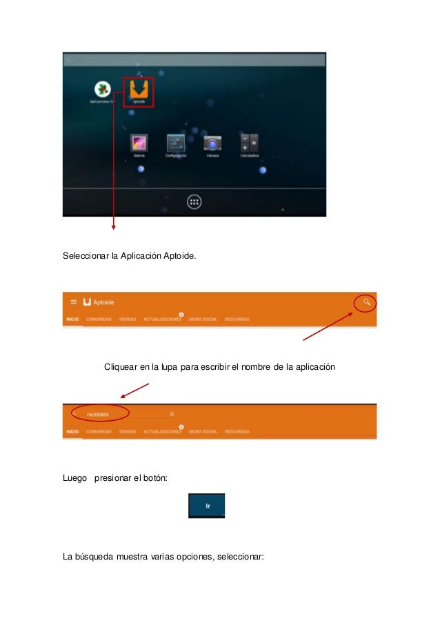 Tutorial de aplicación numbers