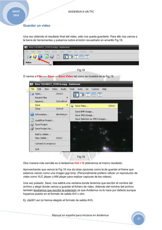 Tutorial de avidemux | PDF