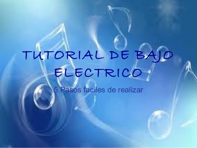 Tutorial de bajo electrico