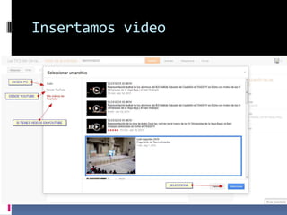Insertamos video
