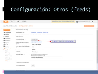 Configuración: Otros (feeds)
