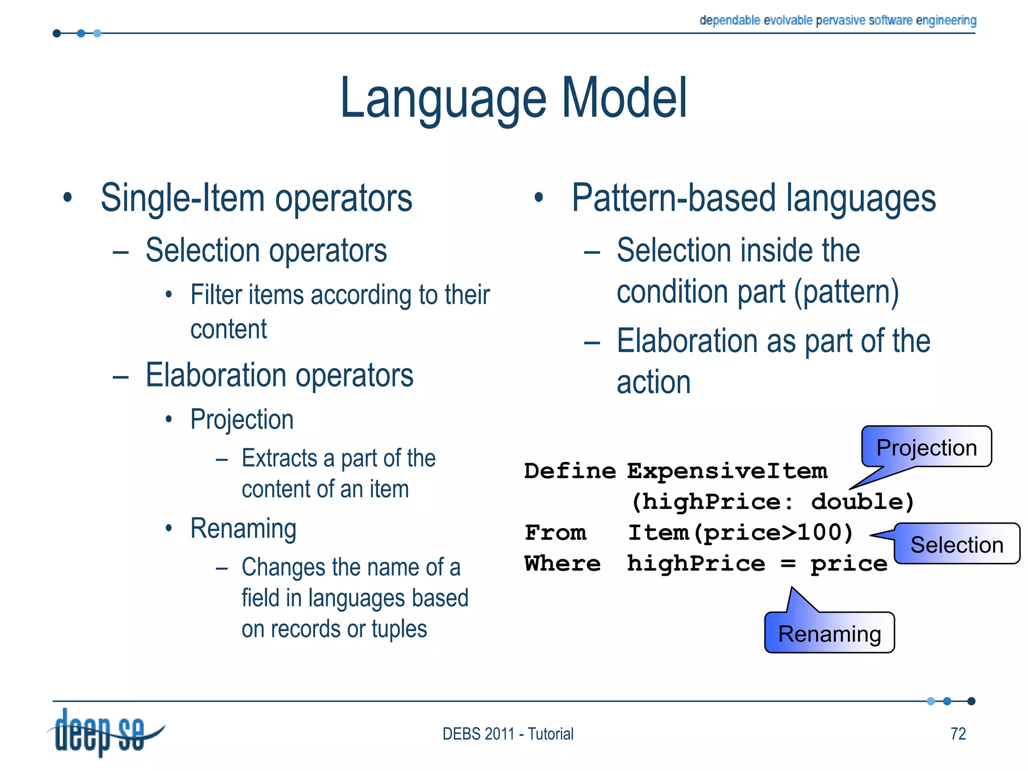 Heterogeneous53DEBS 2011 - Tutorial