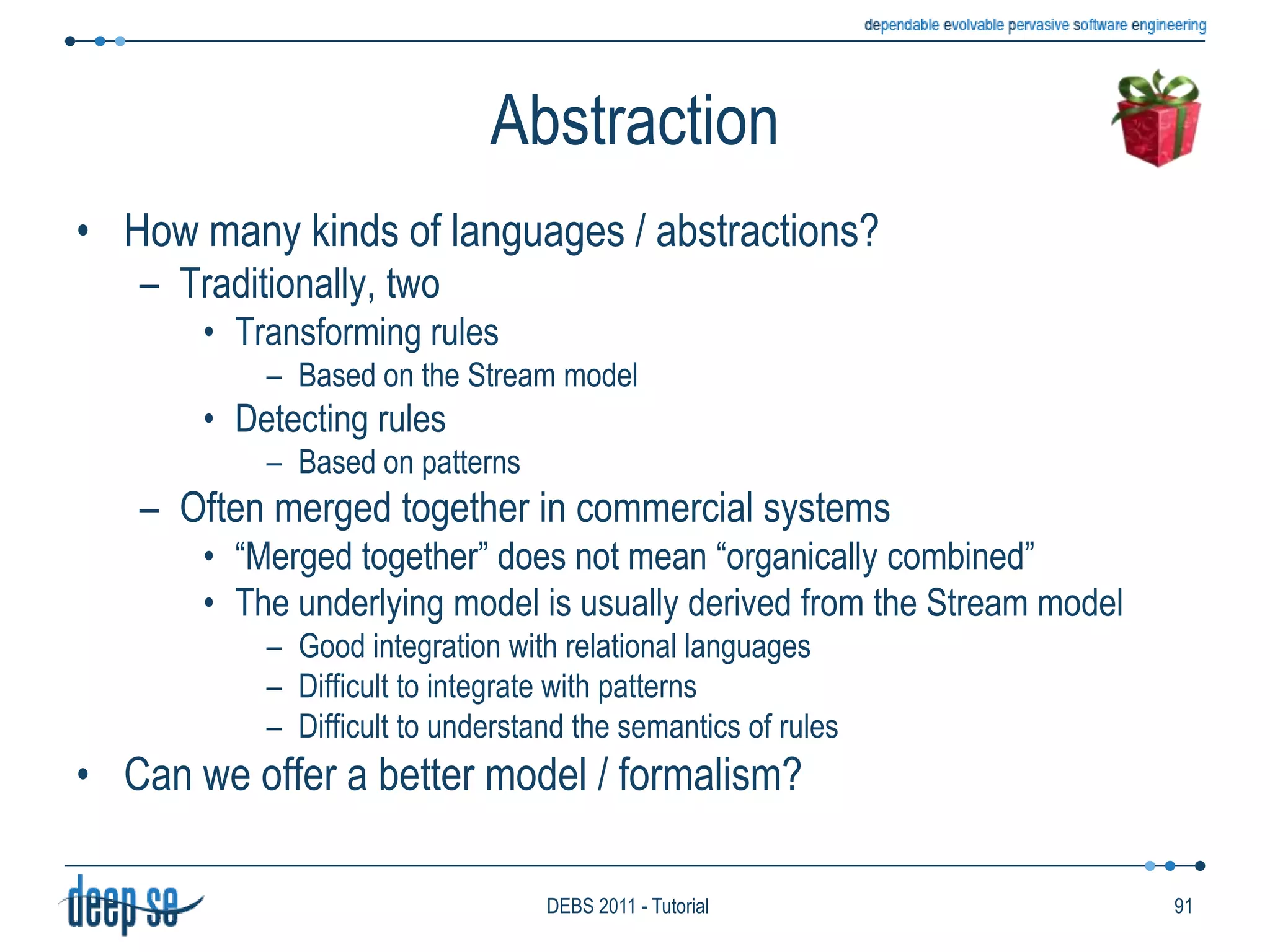 Heterogeneous57DEBS 2011 - Tutorial