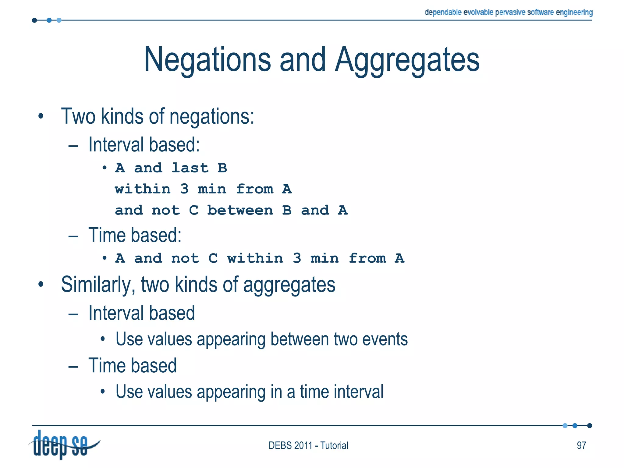 Heterogeneous58DEBS 2011 - Tutorial