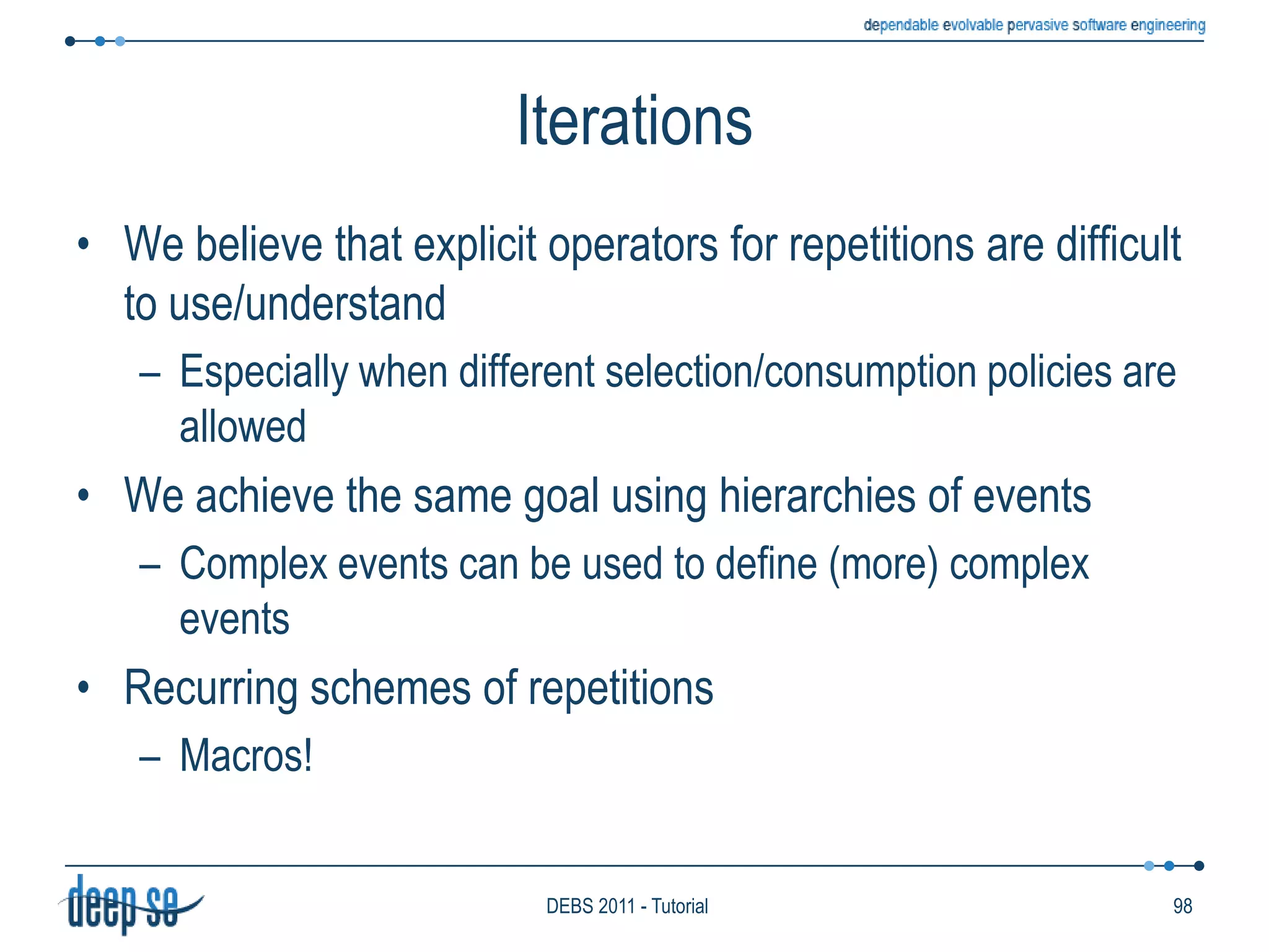 Rule ModelRules are much more complex entities than data itemsLarge number of different approachesAlready observed in the previous slidesLooking back to our functional model, we classify them into two macro classesTransforming rulesDetecting rulesRuleType of RulesTransforming Rules
