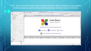 TUTORIAL DE CODEBLOCKS | PPTX