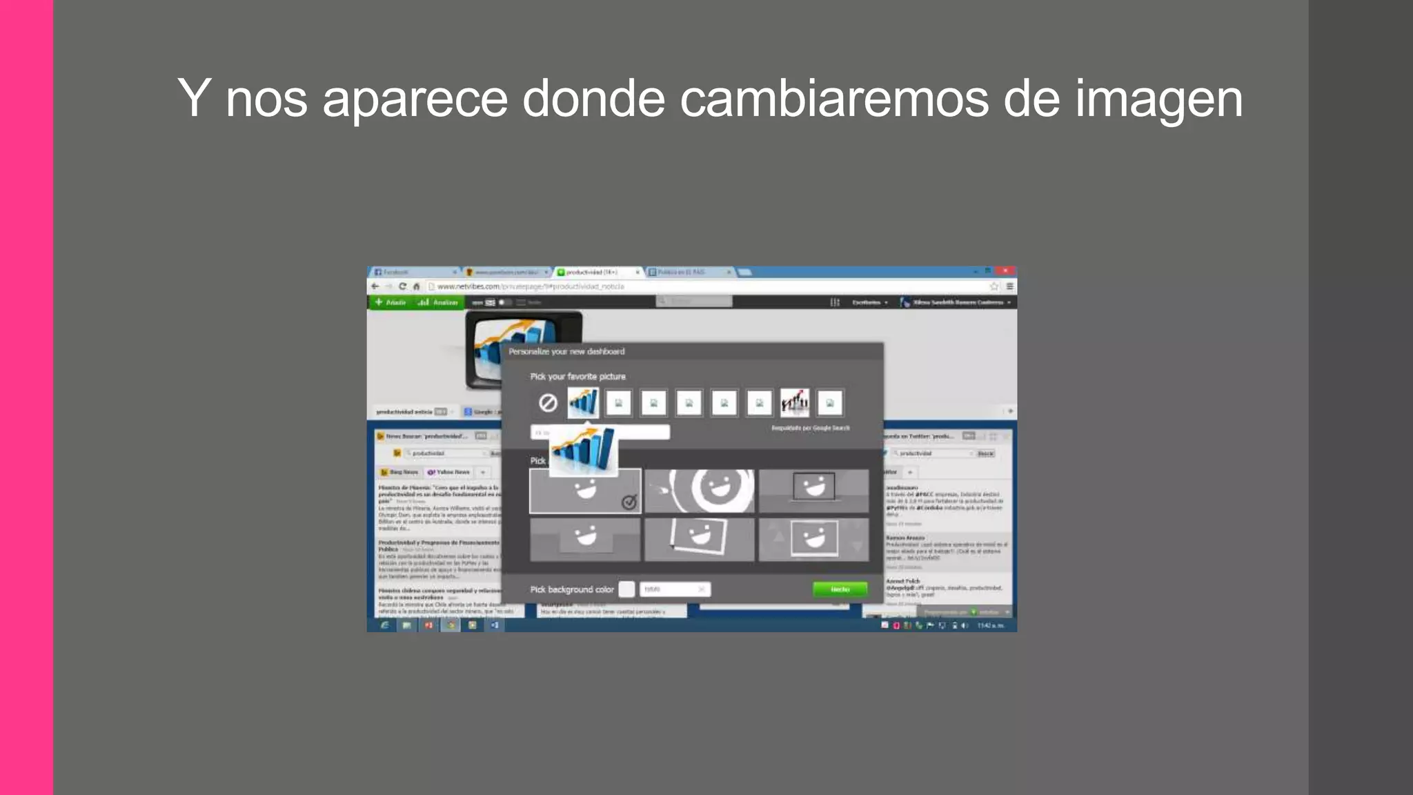Y nos aparece donde cambiaremos de imagen