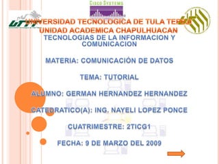Tutorial De Comunicacion De Datos