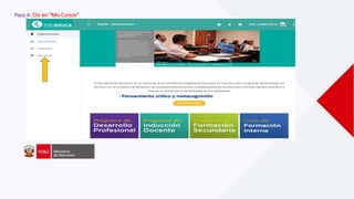 Paso 4: Clic en “Mis Cursos”
 