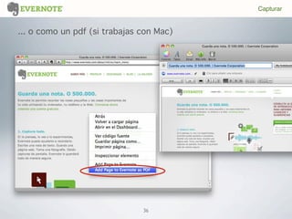 36
... o como un pdf (si trabajas con Mac)
Capturar
 