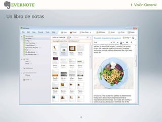 4
Un libro de notas
1. Visión General
 