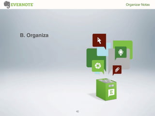 40
Organizar Notas
B. Organiza
 