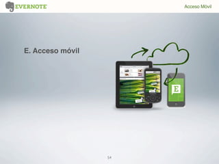 54
Acceso Móvil
E. Acceso móvil
 