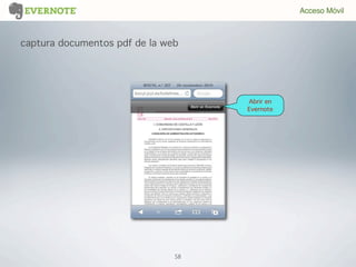 58
captura documentos pdf de la web
Acceso Móvil
Abrir en
Evernote
 