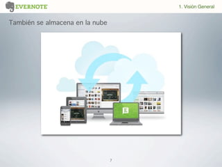 7
También se almacena en la nube
1. Visión General
 