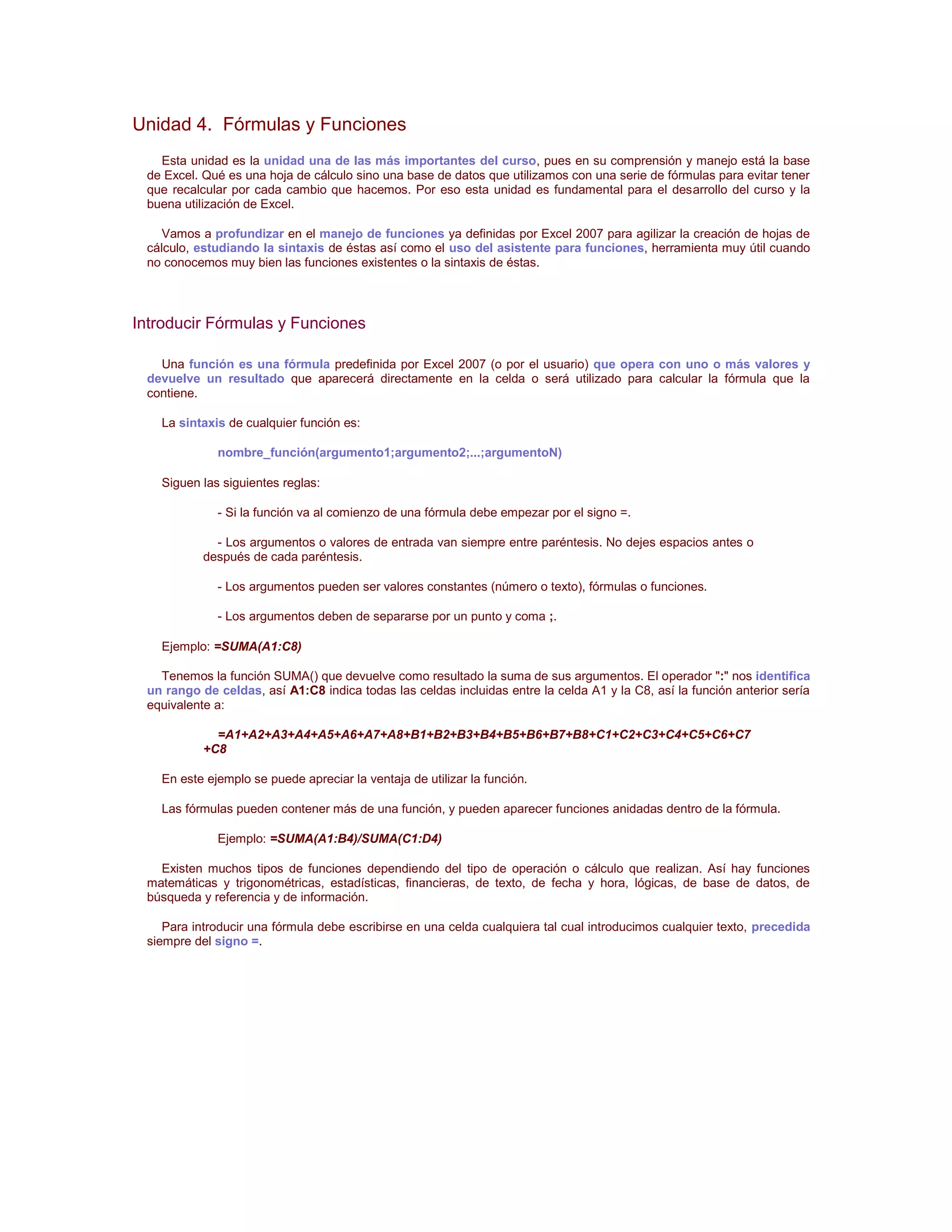 Tutorial de excel 2007