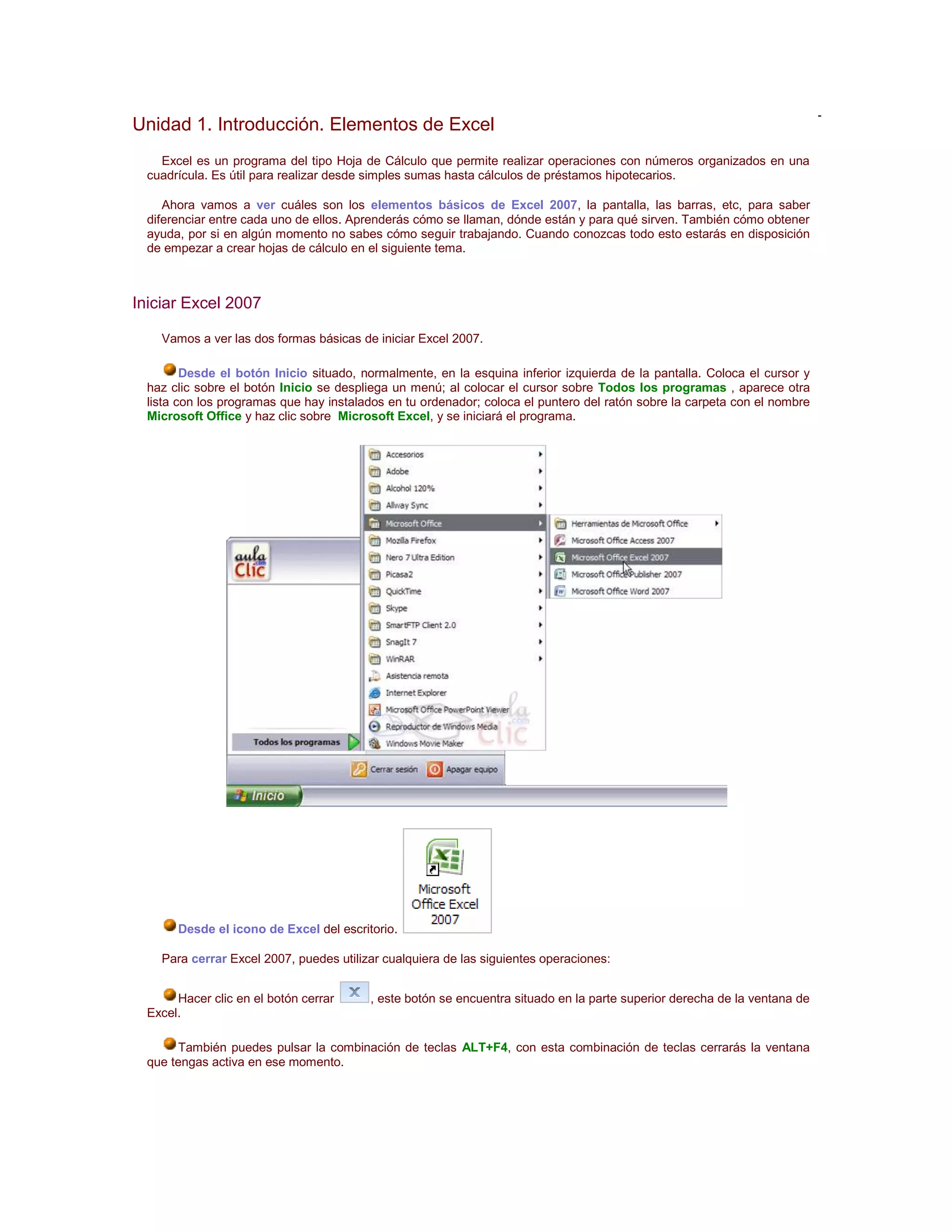 Tutorial de excel 2007