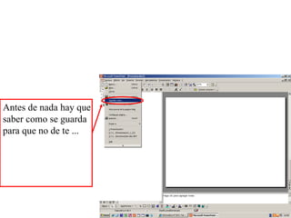 Antes de nada hay que saber como se guarda para que no de te ... 