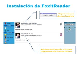 Tutorial de instalación y parche español foxit reader | PPT