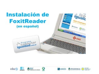 Instalación de FoxitReader (en español) 