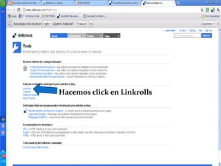 Hacemos click en Linkrolls