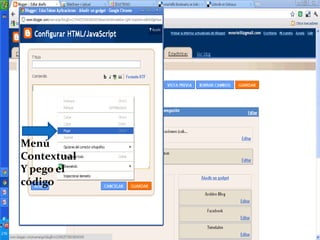 MenúContextualY pego el código