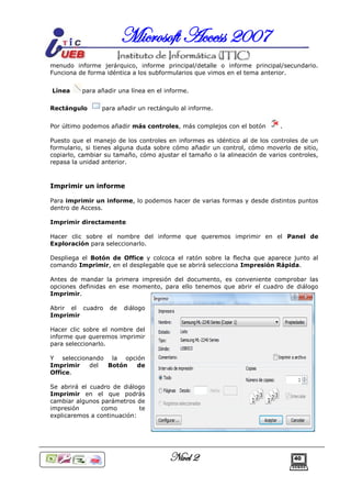 Tutorial de Microsoft ACCESS 2007 | PDF