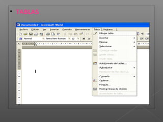 • TABLAS
 