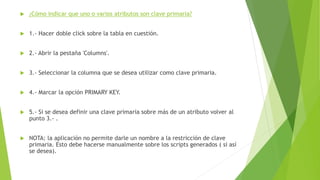 Tutorial de my sql workbench | PPTX