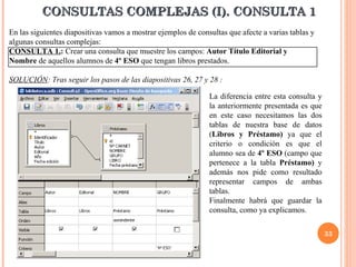 Tutorial de OpenOffice Base | PPT