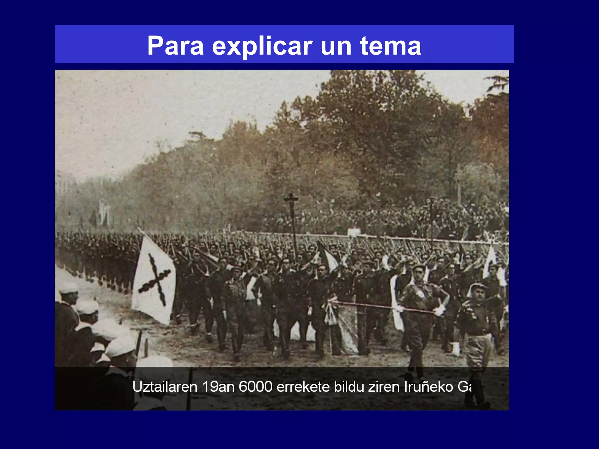 Para explicar un tema
 