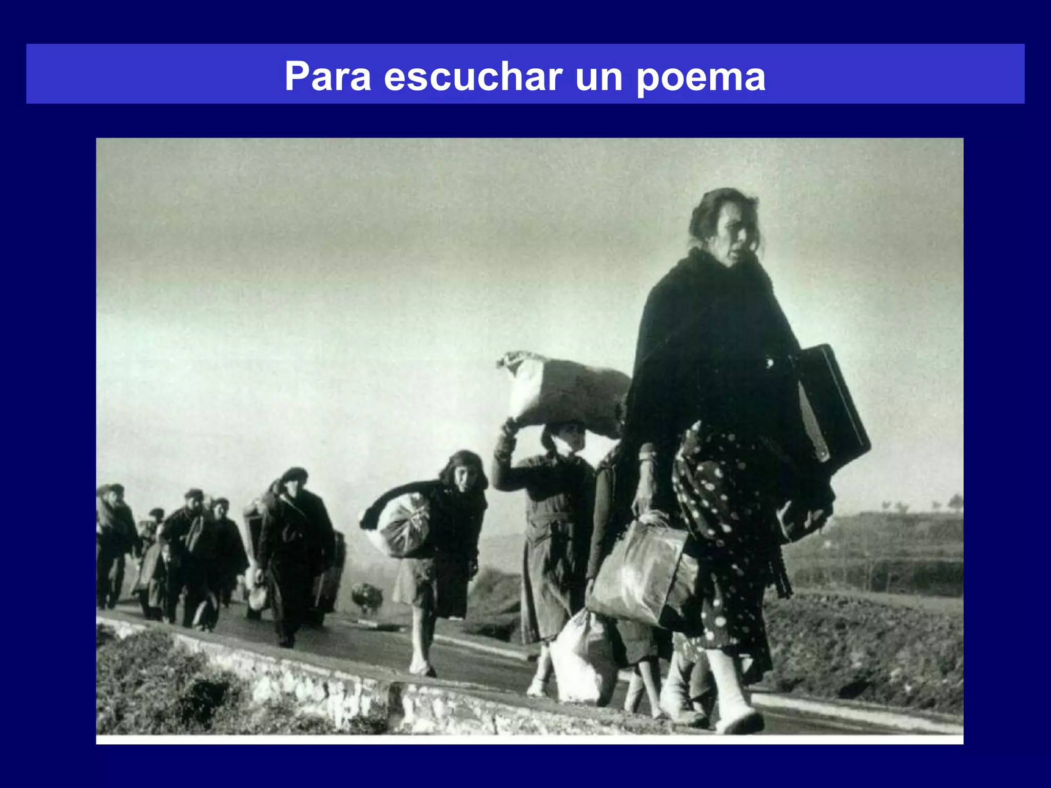 Para escuchar un poema
 