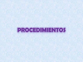 procedimientoS