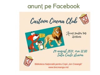 anunț pe Facebook
 