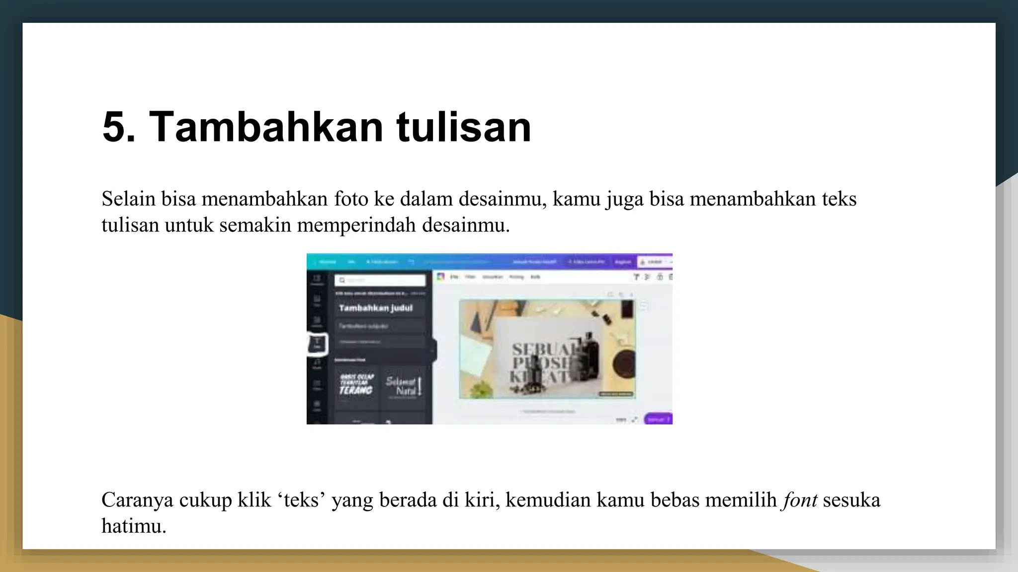 Tutorial design grafis melalui canva pptx free download