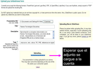 Esperar que el adjunto se cargue a la cuenta 