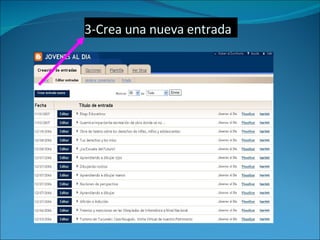 3-Crea una nueva entrada 