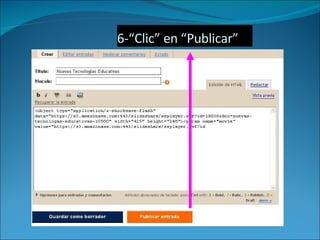 6-“Clic” en “Publicar” 