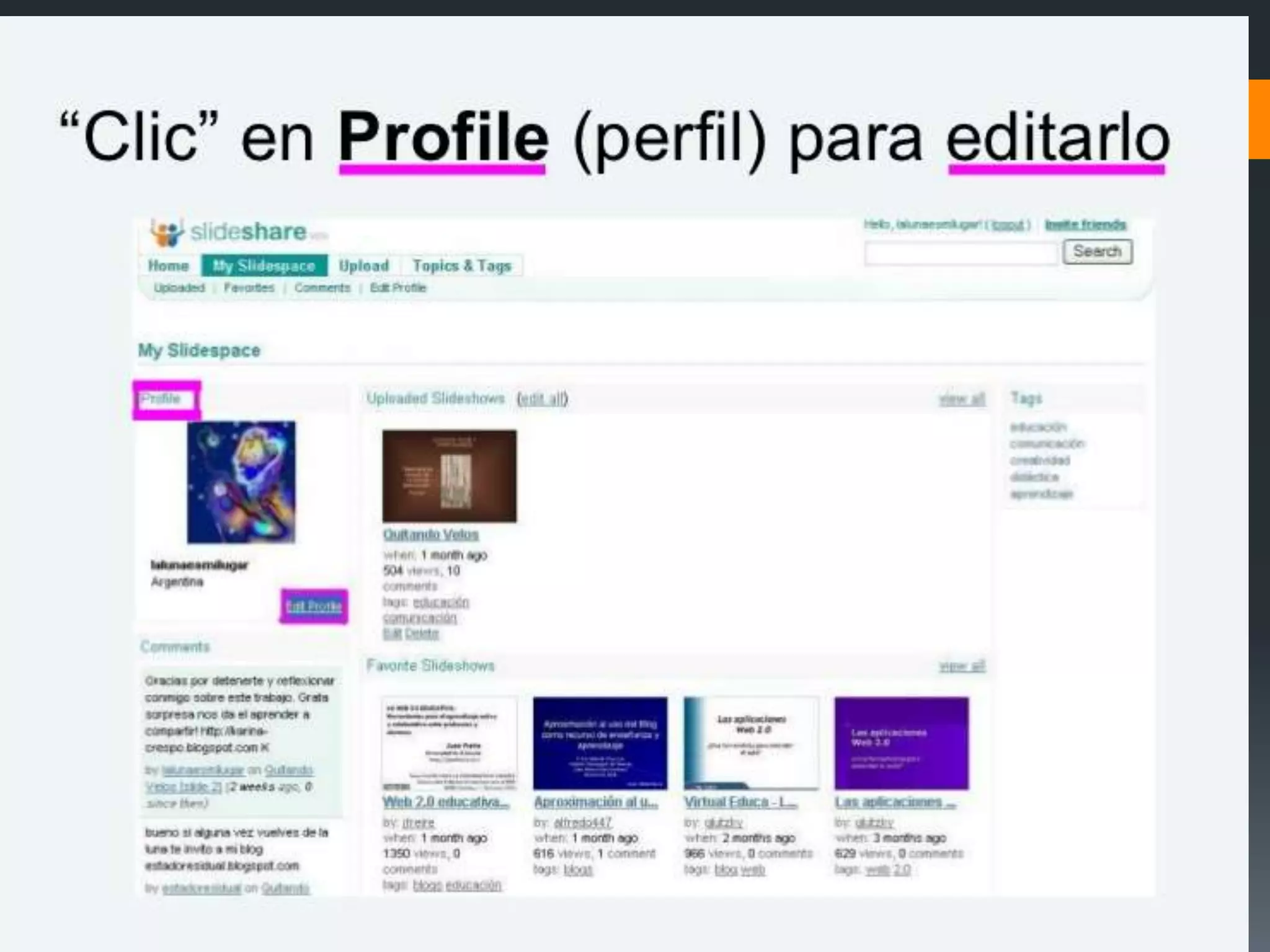 Tutorial de slideshare