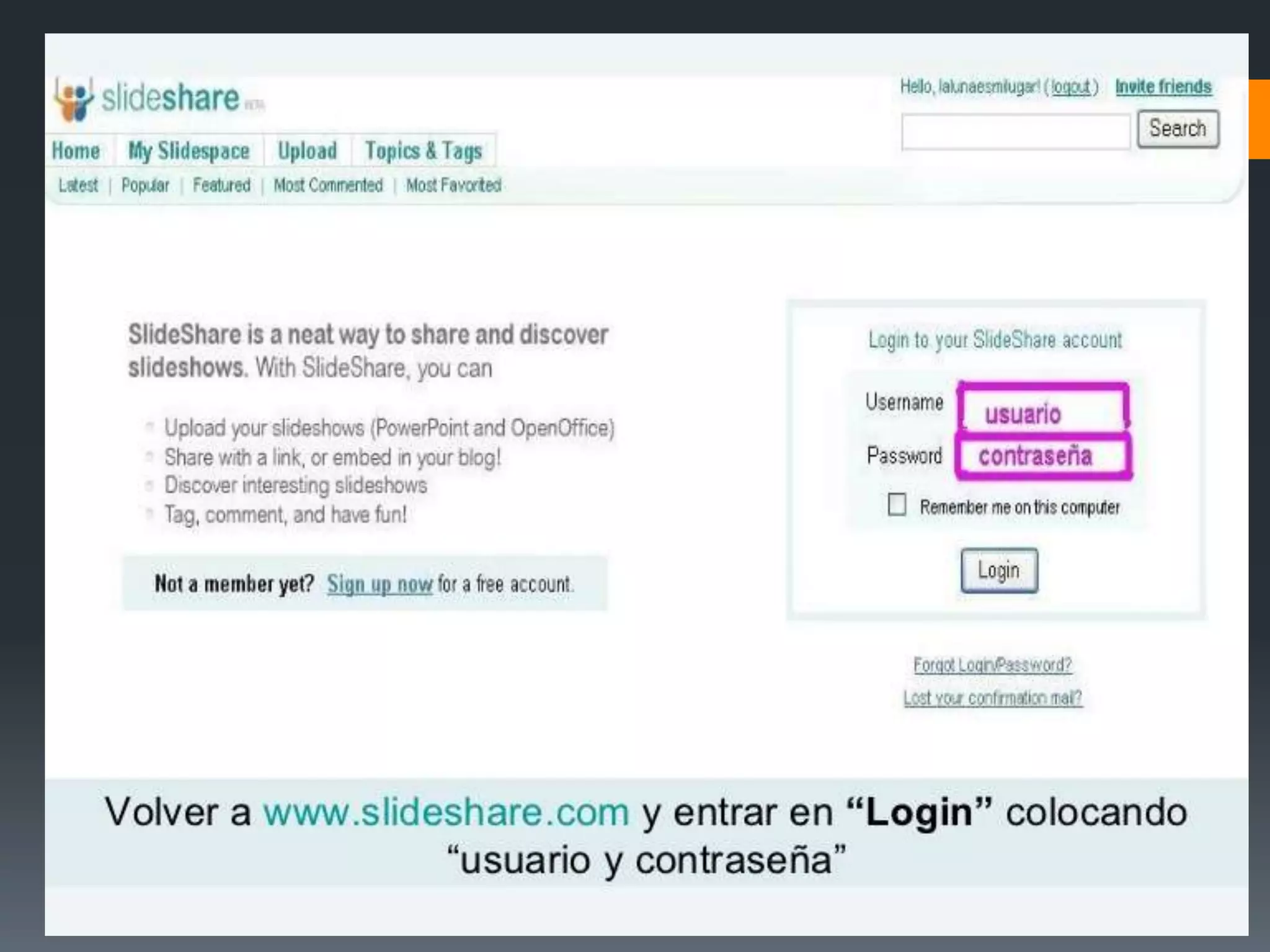 Tutorial de slideshare