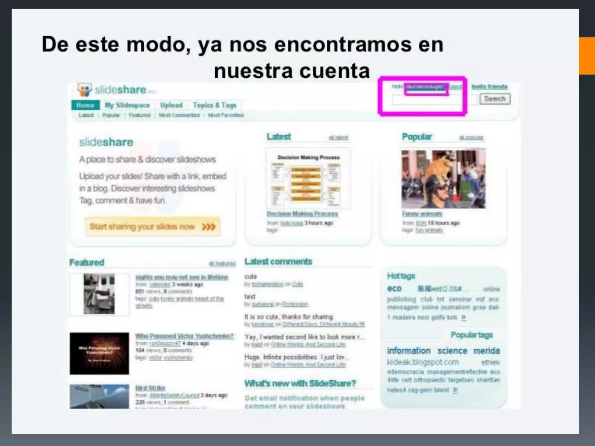Tutorial de slideshare