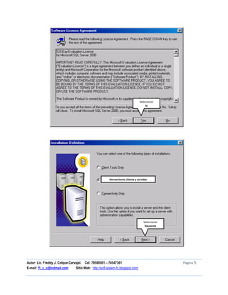 Tutorial de sql server 2000 | PDF