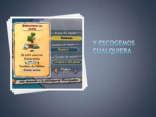 Y ESCOGEMOS CUALQUIERA